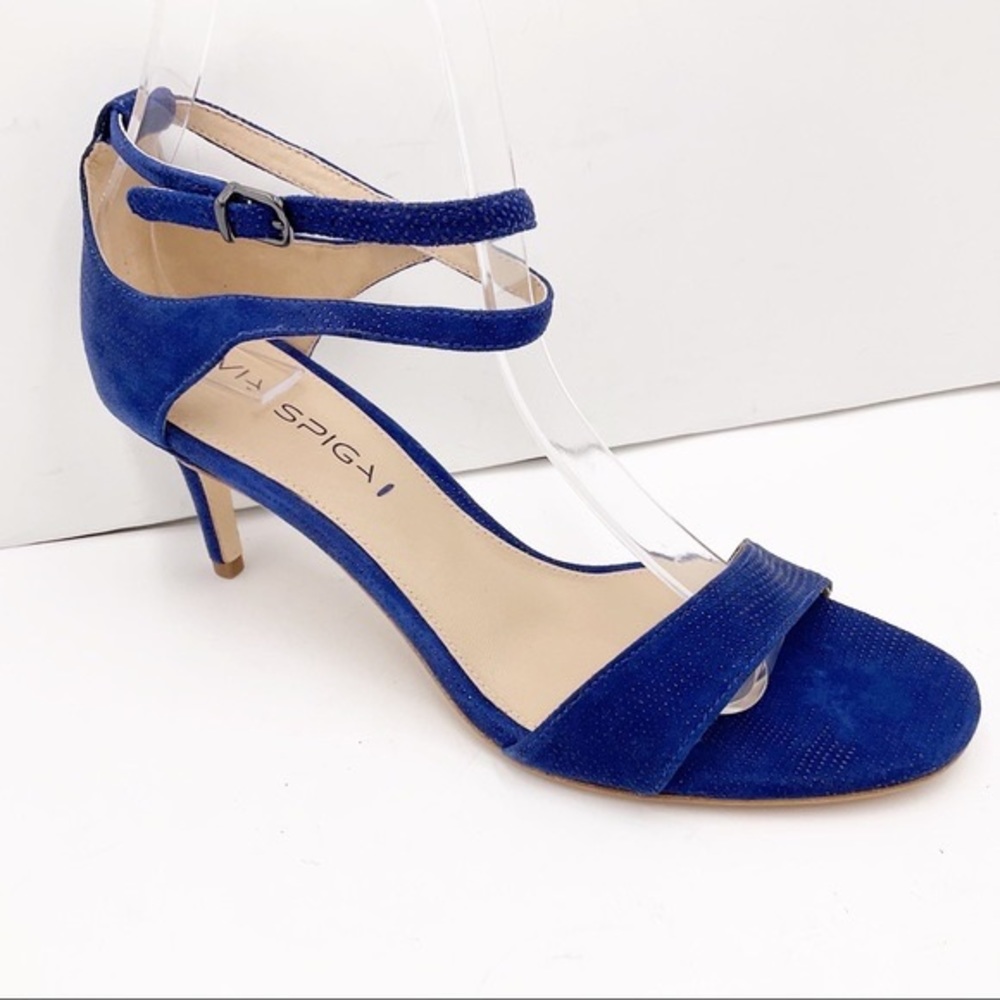 New Via Spiga Leesa Womens Lapis Crisscross